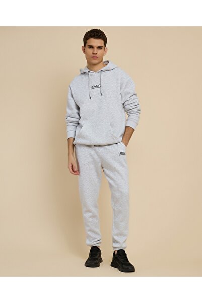 R&B Print Detail Joggers with Drawstring Waist