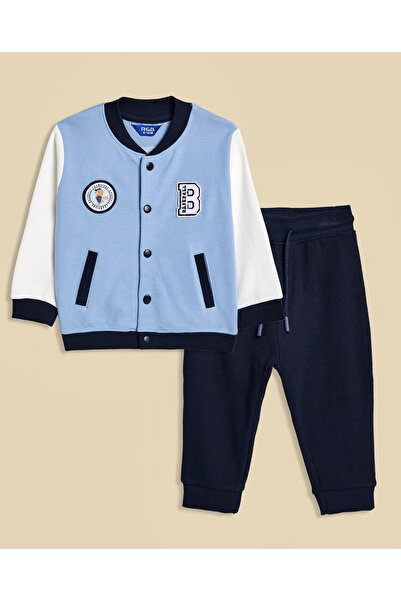 R&B طقم جاكيت وبنطال رياضي مطرز