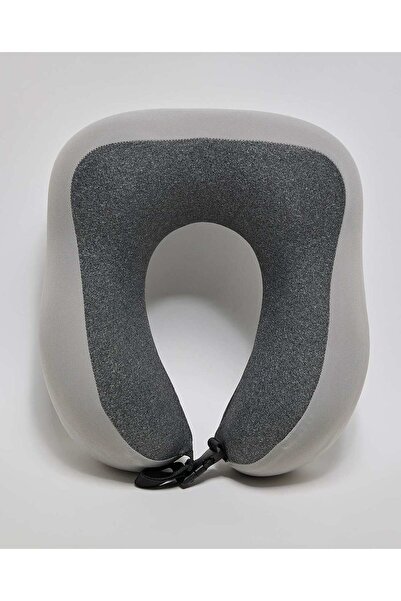 R&B Grey Women's Color Block Neck Pillow