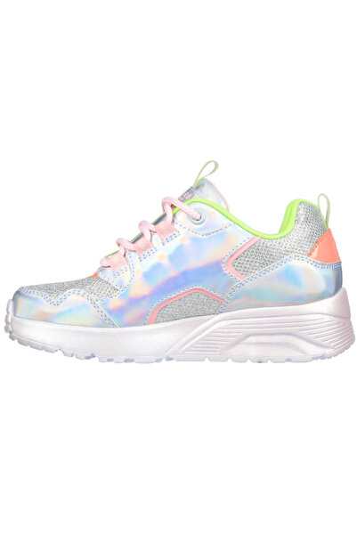 SKECHERS Kids' Metallic Pops Comfort Sneakers with Memory Foam, Size 35 EU