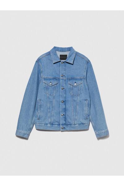 Sisley Ανδρικό τζιν μπουφάν 100% Koton Slim Fit 323A2V8JSN02B-SIS901