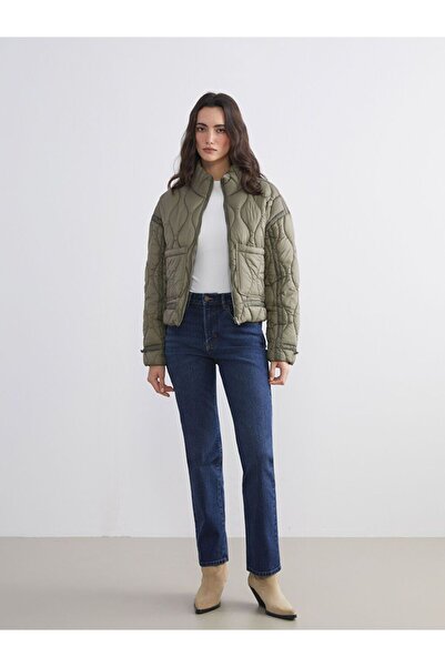 LC Waikiki Lcw Vision Mock Neck Quilted Women's Puffer Jacket