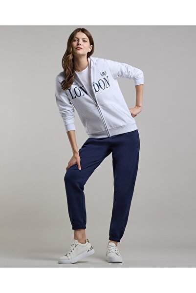 R&B Printed Hooded Jacket with Long Sleeves