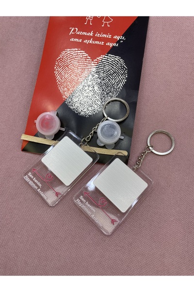 AYZENA Çifte Özel Sevgili, Arkadaşlık Parmak İzi Baskılı (Sen Benim Hayatımın...