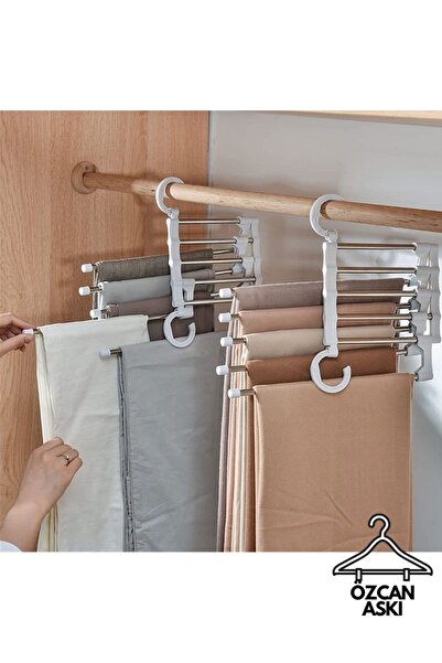 ÖZCHOME Hareketli Dolap İçi Pantolon Askısı