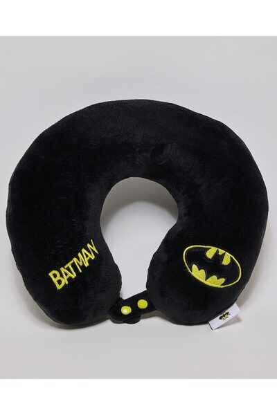 R&B Black Women's Batman Logo Detail Neck Pillow