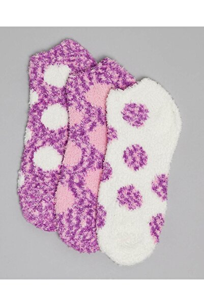 R&B مجموعة من 3 جوارب شتوية مطبوع للكاحل