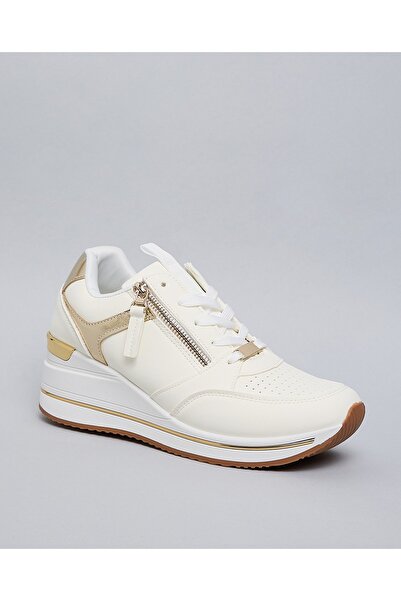 R&B Ivory Women's Color Block Sneakers