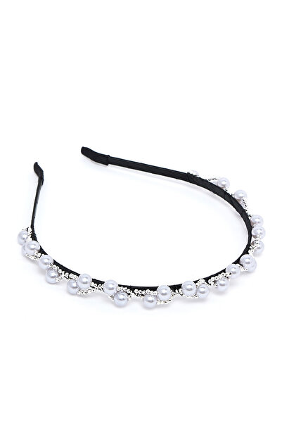 R&B Grey Women's Embellished Headband
