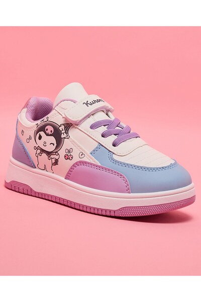 R&B Multi Girl's Kuromi Print Velcro Sneakers