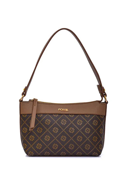 Fossil Kadın Luvi Monogram Baget Omuz Çantası