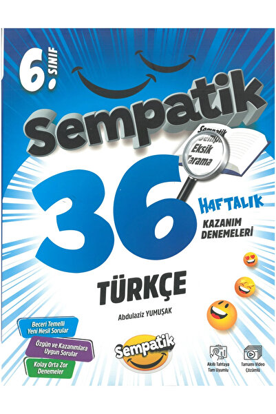 Ünlüler Karması 6.Sınıf Türkçe Sempatik 36 Haftalık Kazanım Denemeleri