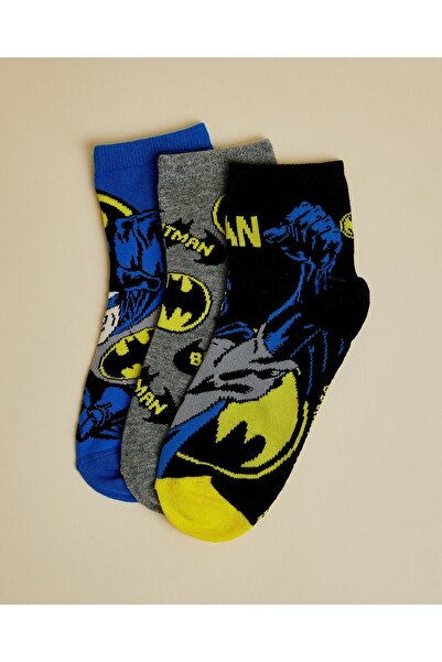 R&B جوارب باتمان للكاحل، عبوة من 3 قطع للأولاد
