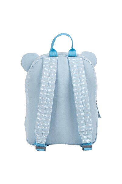 OEM Predškolský batoh Derform Canvas Panda, 29x23x14cm, čierno-modrý, PLC11PD