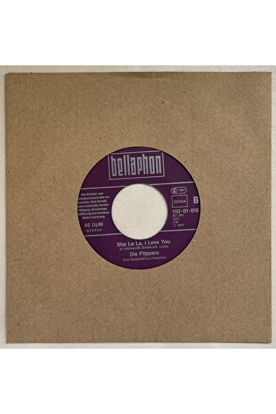 Plakevi İzmir Die Flippers Sha La La I Love You - Weine Nicht Kleine Eva 45 lik Plak (Orijinal Dönem Baskı Plak)
