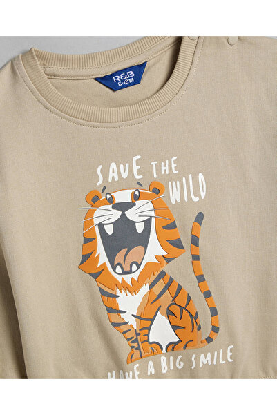 R&B Printed Sweatshirt and Joggers Set