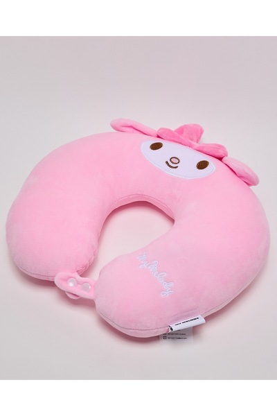 R&B Pink Women's Appliqued Neck Pillow