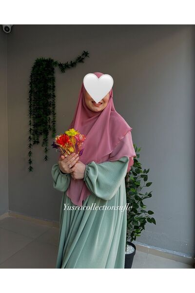 Yüsra Collection Ayrobin Dress and Short Sufle 2-Piece Set Combination