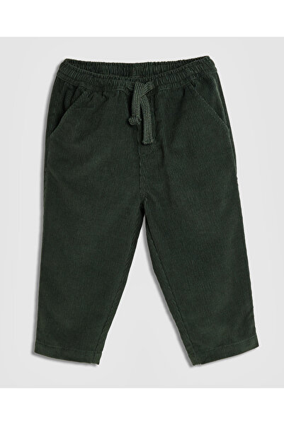 R&B بنطال مخملي مع رباط خصر