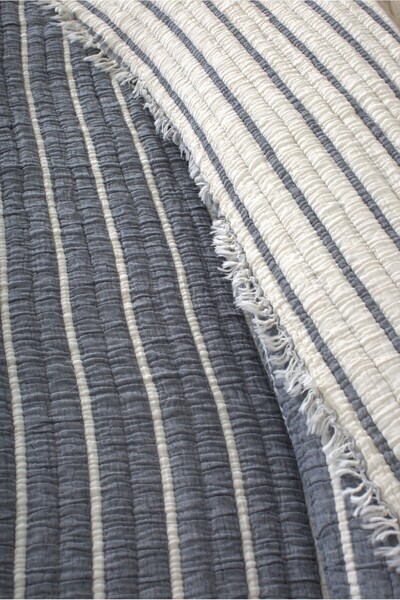 Cottonest Lüks 4 Katlı Multi Muslin %100 Pamuk Çift Kişillik Yatak Örtüsü 230x250 Cm Battal Boy 2 Yastıklı