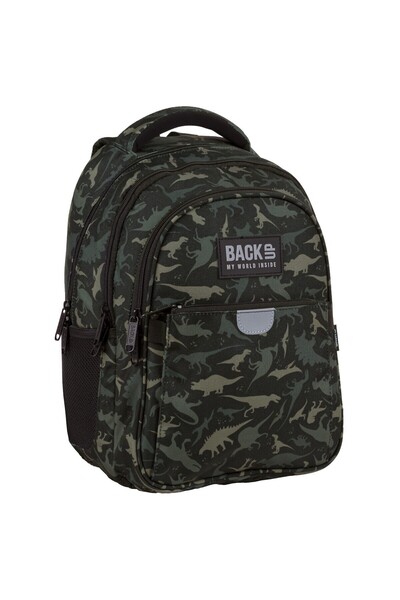 OEM Ergonomická detská školská taška BackUP, 4 priehradky, model Dinosaurs PLB4P113