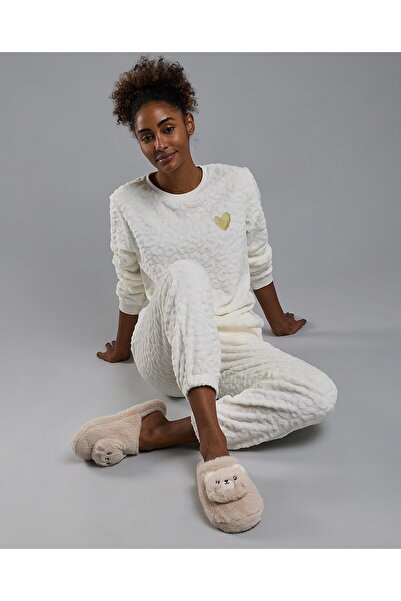 R&B طقم بيجامة بأكمام طويلة بتصميم ذاتي