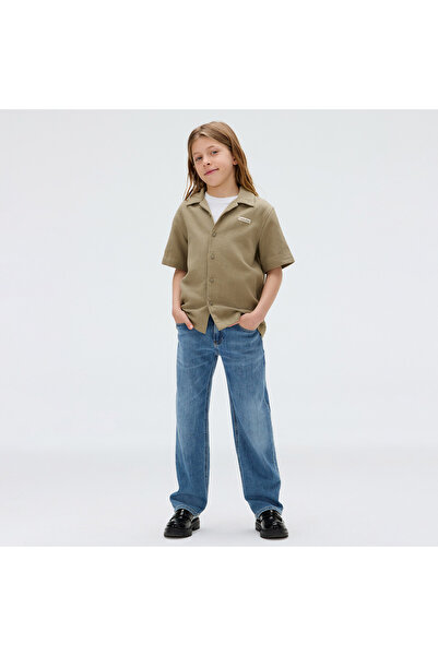 Calvin Klein Straight Wash Çocuk Mavi Jean