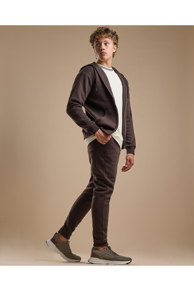 R&B بنطال رياضي سادة مع خصر برباط