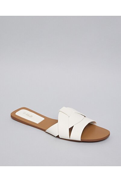 R&B Ivory Women's Strappy Flat Sandals