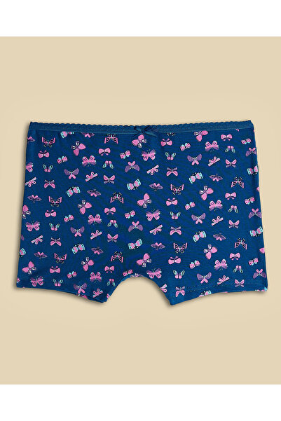 R&B Blue Women's 5 Pack Printed Boxer Briefs