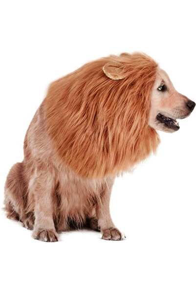 Otto Common شعر مستعار على شكل عرف الأسد من ستارثي للكلاب والقطط - زي بني للح...