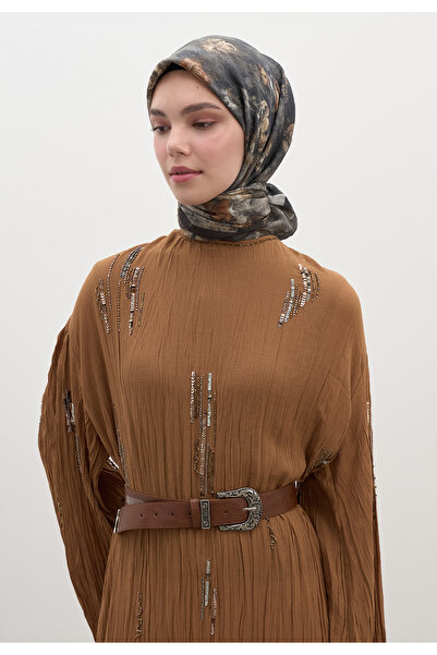 Fresh وشاح إيفلين ديسين من القطن والفسكوز والمينك