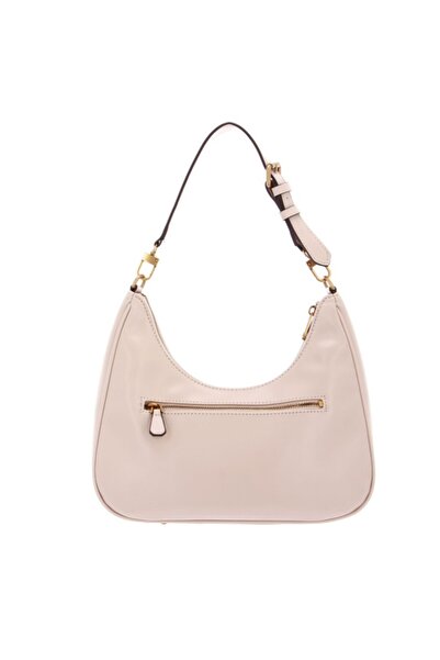 Guess Women's Aviana Beige Hobo Bag - Elegant Casual Handbag with Logo for Everyday Use