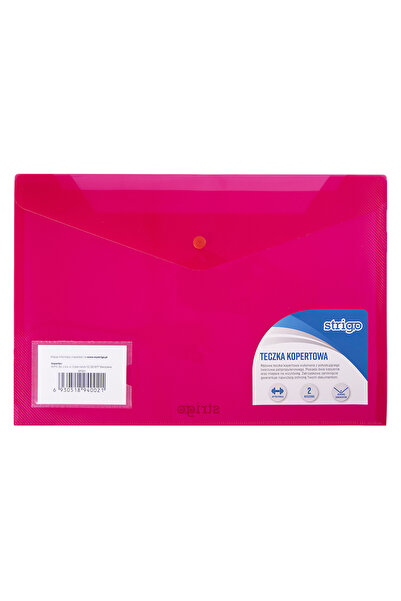 Strigo Envelope folder with staple and two pockets A4+, pink SF021