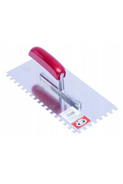 JollyMag Gletiera inox,Olejnik, zimti, 6x6 mm, maner lemn, 13x28 cm, Rosu