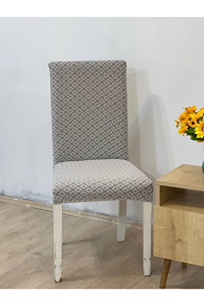 Faiend baklava Desen Likra Kumaşlı Tüylenmez Yikanabilir Sandalye Örtüsü Sandalye Kılıfı Yeni Model Tekli