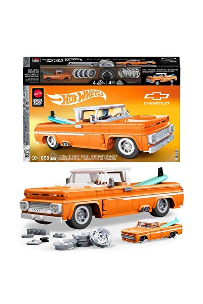 HOT WHEELS Elite Serisi Custom '62 Chevy Pickup Araba 858 Parça Yapım Seti JFT20
