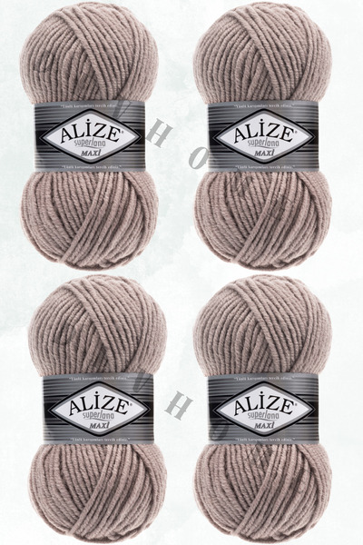 devhome Alize Superlana Maxi 100g Lână groasă pentru tricotat manual – Ideal pentru tricoturi de iarnă 100m 4 bucăți