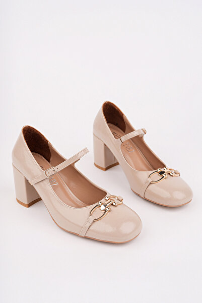 Madam Tarz Rcp-8803 Buckle Thick-Heel Loafer
