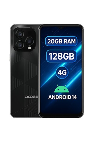 Doogee N55 Plus Smartphone, 4G, 6.56' IPS 90Hz, 20GB RAM/128GB, 5150mAh, Android 14, Black