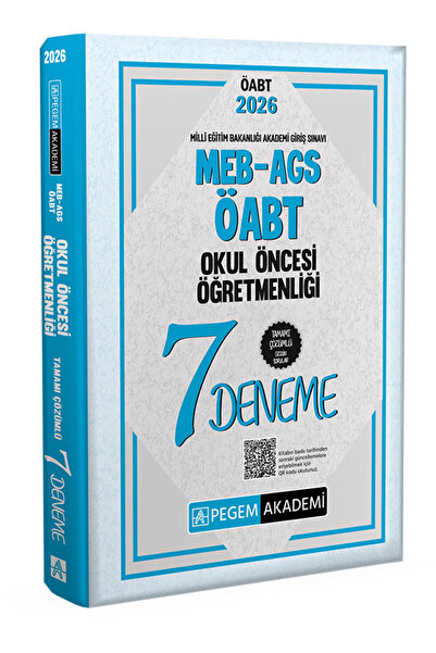 Pegem Akademi Yayıncılık 2026 MEB AGS ÖABT Okul Öncesi Öğretmenliği Tamamı Çö...