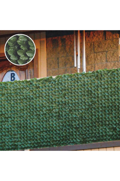 OEM Gard artificial cu frunze de plastic, dimensiune 1 x 2,5 m