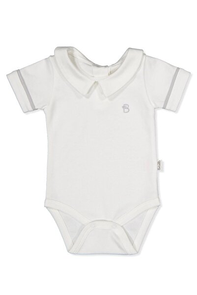 Bebetto قميص إنترلوك قصير الأكمام (رويال مان) رمادي اللون