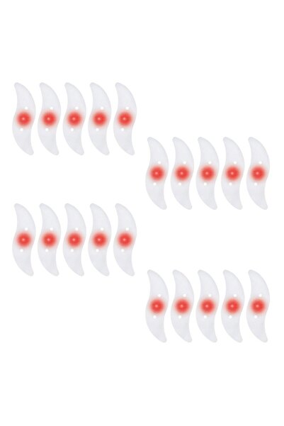 JollyMag Set of 20 LED ambient lights with 3 lighting modes for Bicycle, Red