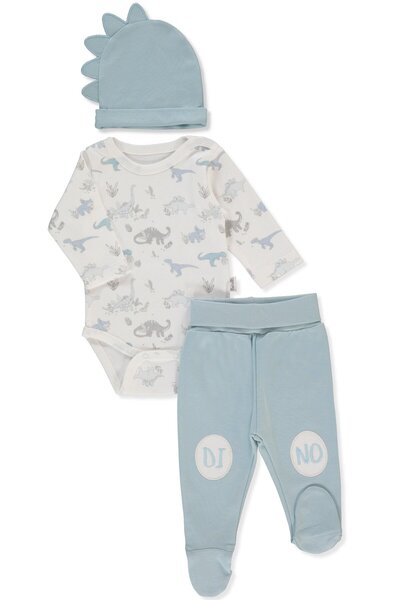 Bebetto İNTERLOK BODY SET 3LÜ (ME AND DUDES) PETROL YEŞİL