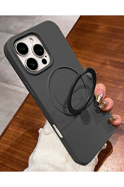 Nezih Case Apple iPhone 16 Pro Uyumlu Magsafe Sarj Özellikli Standlı İnce Kapak