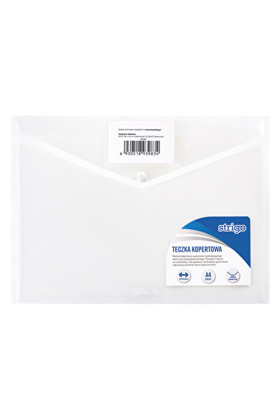 Strigo A4 envelope folder with staples, transparent SF002