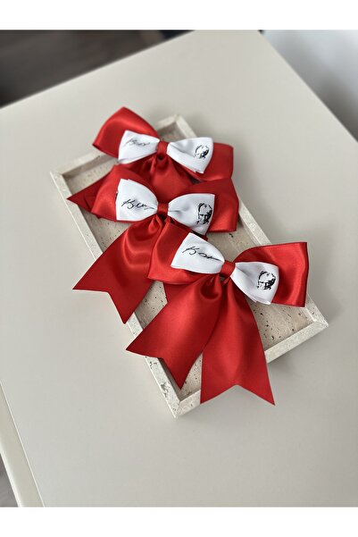 Bellamio Kids Ataturk Signed Red Girl's Bowknot Buckle