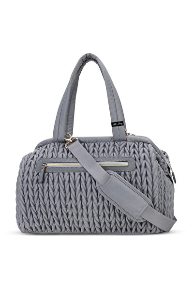 Little Story حقيبة حفاضات إيلفا مع أحزمة عربة الأطفال - رمادي