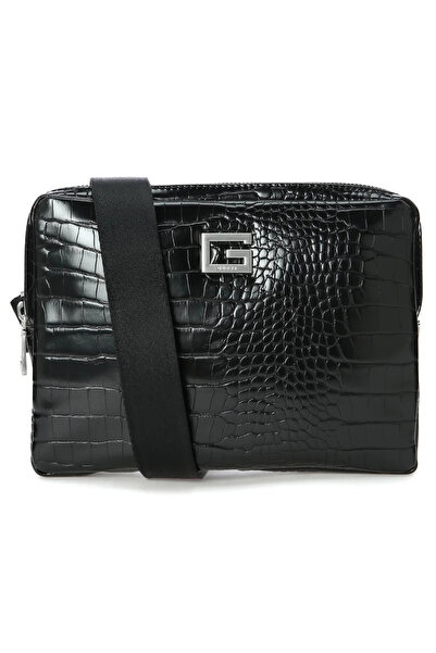 Guess Geantă crossbody Calabria neagră pentru bărbați